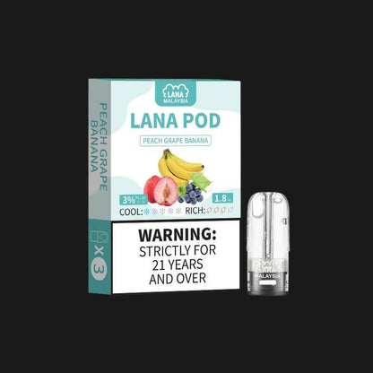 SGVape-LANA POD PEACH GRAPE BANANA