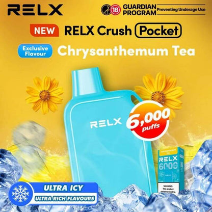 SGVape-RELX-CRUSH-6000-CHRYSANTHEMUM-TEA-SG-VAPE-PARTY